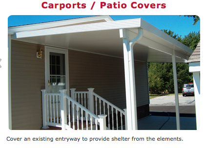 Harvey manufactured car port cover